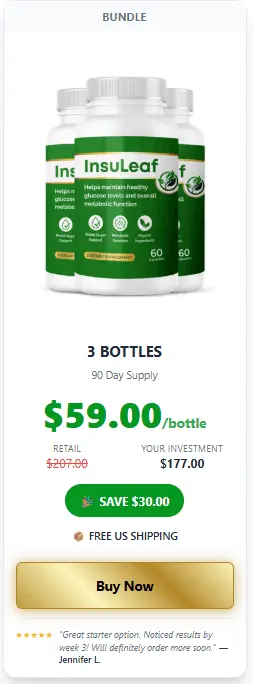 insuleaf 3 bottles price